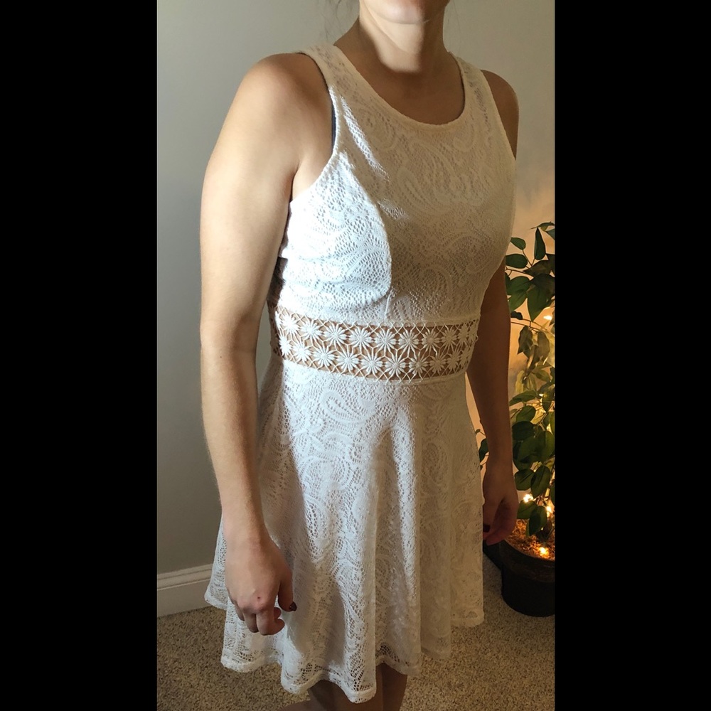 Lacey peek-a-boo summer dress